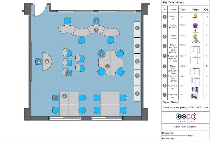 We offer a proposal for the furniture selection and distribution of your space in a 2D plan.